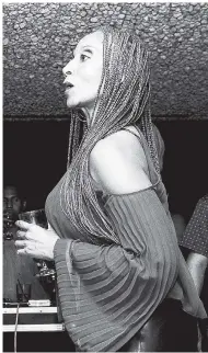  ??  ?? Nadine Sutherland wearing braids.