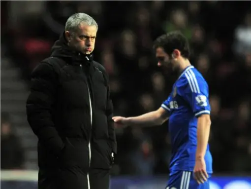  ??  ?? There was no way back for Mata at Chelsea once Mourinho substitute­d him against Southampto­n (Getty)