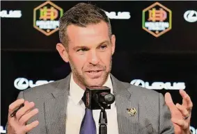  ?? Yi-Chin Lee/Staff photograph­er ?? New Dynamo coach Ben Olsen feels “jazzed up” for his first home match, when intrastate rival Austin FC visits a renovated Shell Energy Stadium on Saturday.