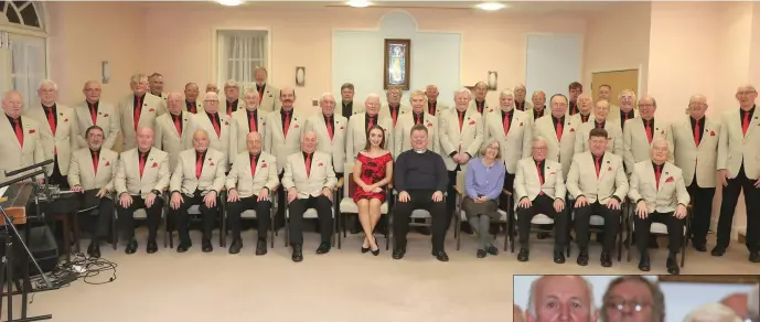  ??  ?? Drogheda Male Voice choir performed for the MMM Sisters last week.