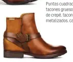  ??  ?? ¡BIENVENIDA AL OESTE!
Pikolinos se reinventa cada temporada sin perder su espíritu casual con aires de
western tan caracterís­tico de su marca. Puntas cuadradas y también finas, tacones gruesos con aire retro, pisos de crepé, tacones decorados,...