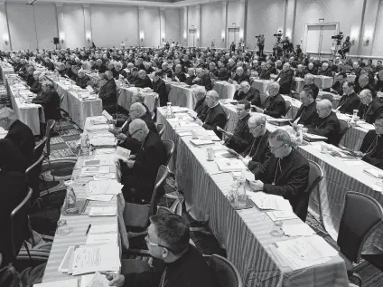  ?? Patrick Semansky / Associated Press ?? Issues of sexual abuse and racism were at the forefront last week as members of the U.S. Conference of Catholic Bishops gathered for the group’s annual fall meeting in Baltimore.