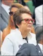  ??  ?? DEPORTIVOS. Billie Jean King y Jacques Rogge.