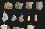  ?? Courtesy: Sharma Centre for Heritage Education ?? A sample of artefacts from the Middle Palaeolith­ic era found at Attirampak­kam.