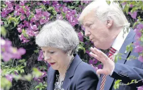  ??  ?? > Theresa May with US President Donald Trump in May. Right, Paul Flynn MP