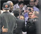  ?? FRANK FRANKLIN II / AP ?? Madison Square Garden’s security director was fired after the altercatio­n with Charles Oakley at Wednesday night’s Clippers-Knicks game.