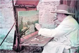  ?? ?? WINSTON CHURCHILL
Boris’s great hero painting the Sorgue river in south-east France