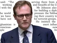  ??  ?? Passionate...Tom Tugendhat yesterday