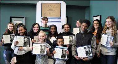  ?? COMMUNITY FOUNDATION OF LORAIN COUNTY ?? Local students show off their awards for winning entries of the 2020Lorain County Toni Morrison Essay Contest for Young People. The contest was sponsored by the Community Foundation of Lorain County. Students wrote to answer the question: How will I define myself?