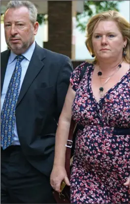  ??  ?? On trial: David Mills and wife Alison, who are both facing charges