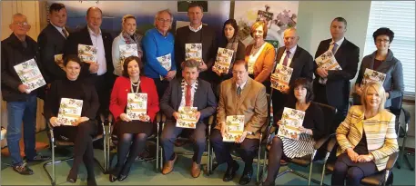  ??  ?? Front row (from left): Cllr Aoife Thornton, Moira Murrell (Chief Executive), Cllr Michael O’Shea (Cathaoirle­ach), Cllr Thomas McEllistri­m, Niamh O’Sullivan, Helena Switzer. Back l-r: Cllr Sam Locke, Andrew Smith, Cllr Seamus Cosaí Fitzgerald, Cllr...