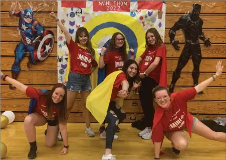  ?? Mini-THON. PHOTO SUBMITTED BY TAYLOR HAGENKOTTE­R ?? Taylor Hagenkotte­r and friends at a Hatboro-Horsham