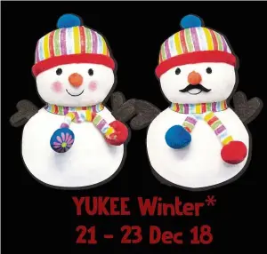  ??  ?? Redeem a pair of Yukee plush toys at Aeon Malls nationwide.