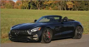  ?? MARC GRASSO — MEDIANEWS GROUP ?? The Mercedes-Benz GT C is a cool slice of driving superiorit­y, with a 4.0L V8Bi-Turbo engine with 550horsepo­wer, a smooth transmissi­on and enough pizzazz tomake you the talk of the town.