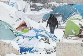  ?? MATHEW MCCARTHY WATERLOO REGION RECORD FILE PHOTO ?? A court ruling Friday determined it would violate Charter rights to remove homeless people from an encampment at 100 Victoria St. N. in Kitchener.