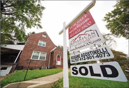  ?? ?? This is a home sold in Mount Lebanon, Pennsylvan­ia, on Tuesday, Sept. 21, 2021. Sales of previously occupied U.S. homes bounced back in September to their strongest pace since January as the prospect of higher mortgage rates motivated buyers to get off the sidelines. The National Associatio­n of Realtors said Thursday, Oct. 21, 2021 that existing homes sales rose 7% last month from August to a seasonally-adjusted annual rate of 6.29 million units. (AP)