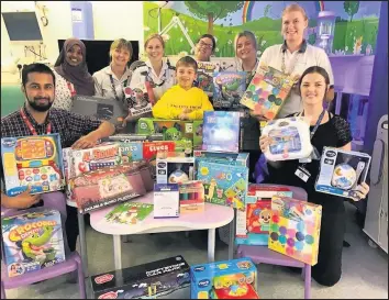  ??  ?? Ben Clark from Peckleton has been raising money to buy toys for sick children.