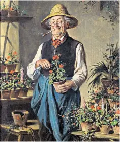  ?? ?? Personal growth: The Happy Gardener, by the Hungarian artist Hermann Kern (1839-1912)
