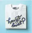  ??  ?? T-shirt range