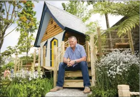  ??  ?? Peter O’Brien in his Enchanted Wood garden, which won Best Small Garden.