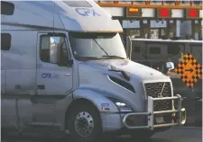  ?? REUTERS ?? A truck waits at customs to enter into Blaine, Wash., after additional measures to combat the spread of COVID-19 were announced.