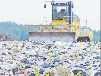  ?? Picture: https://www.taza.co ?? Most plastic winds up in landfill.