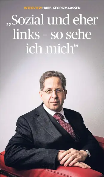  ?? FOTO: LAIF ?? „Ich störe die Harmonie“: Hans-Georg Maaßen, 56, CDU-Mitglied. Hier eine Aufnahme von 2017.