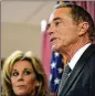  ?? NORMILE / GETTY IMAGES JOHN ?? U.S. Rep. Chris Collins (R-N.Y.) and wife Mary. Collins said he intends to fight the “meritless” charges against him.