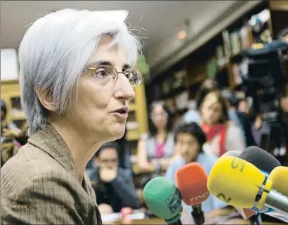  ?? JUAN FERRERAS / EFE ?? María José Segarra será propuesta el viernes para ocupar el cargo de fiscal general del Estado