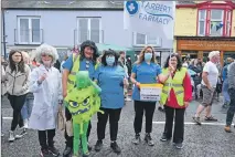  ?? ?? Tarbert FARMacy take part in the Down on the Farm parade.