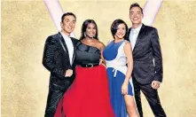  ??  ?? The judges: Tonioli, Mabuse, Ballas and Revel Horwood