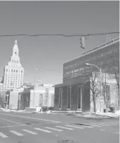  ?? KENNETH R. GOSSELIN/HARTFORD COURANT ?? The Abraham A. Ribicoff Federal Building and Courthouse is just south of the Hartford Public Library on Main Street in Hartford.