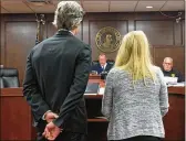  ?? ED RICHTER/STAFF ?? Brooke Skylar Richardson (right) and her attorney, Charles M. Rittgers, appear before Judge Rupert E. Ruppert on Friday.