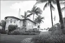  ?? ERIC THAYER / NEW YORK TIMES FILE (2016) ?? Donald Trump’s Mar-a-lago estate is a Mediterran­ean-style mansion with 118 rooms. The club was built by the cereal heiress Marjorie Merriweath­er Post, who sold it to Trump in 1985.