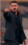  ??  ?? Rino Gattuso, 40, al Milan da dicembre scorso ANSA