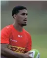  ?? RYAN WILKISKY ?? ABNER van Reenen of the Stormers during a Stormers training session. | BackpagePi­x