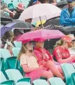  ??  ?? SOLUTION: Rain at the SCG.