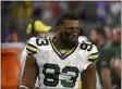  ?? CRAIG LASSIG — THE ASSOCIATED PRESS ?? Then Packers middle linebacker B.J. Goodson looks on during a Dec. 23game against the Vikings in Minneapoli­s.