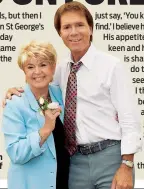  ??  ?? Gloria Hunniford with her great friend Cliff