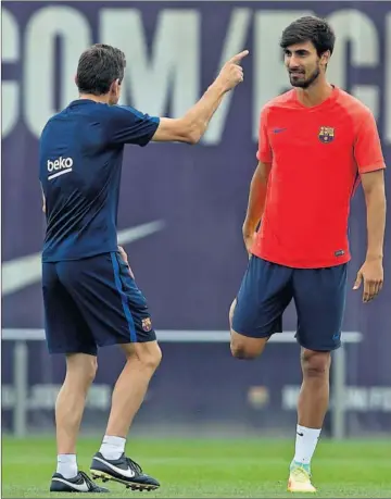  ??  ?? MEDIÁTICO. André Gomes, el fichaje de más relumbrón del Barça.