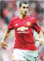  ??  ?? Henrikh Mkhitaryan