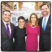  ??  ?? S.F. Rec and Park GM Phil Ginsburg (left), his wife Emily, Liz Farrell and her husband, Supervisor Mark Farrell, at the Palace of Fine Arts.