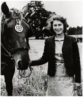  ??  ?? Horses remain a keen interest, here in 1944