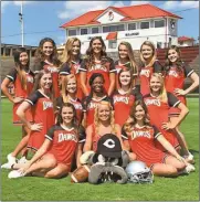  ??  ?? 2016 Cedartown varsity cheer squad