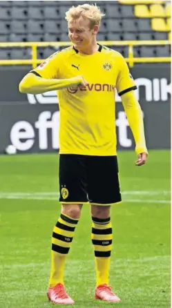  ??  ?? Julian Brandt, ayer en el Dortmund-Schalke.