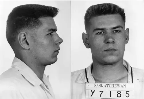  ??  ?? Robert Cook was sentenced to death after the brutal murders of his father, stepmother and siblings at the family’s home in Stettler in 1959. Cook denied that he had committed the murders, and maintained his innocence until his execution in 1960.