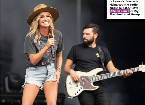  ?? ?? “Never Wanted To Be That Girl,” a collaborat­ion between Ashley McBryde and
Carly Pearce (left), is Pearce’s “fastestris­ing country radio single to date,” says
Allison Jones of Big Machine Label Group.