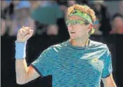  ?? REUTERS ?? Denis Istomin of Uzbekistan ended sixtime champion Novak Djokovic’s hopes of a hattrick at the Australian Open.