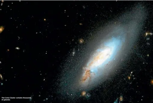  ??  ?? The Coma Cluster contains thousands of galaxies.