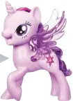  ??  ?? Celebrate the magic of friendship with this Princess Twilight Sparkle & Spike the Dragon Friendship Duet. Just press the Princess Twilight Sparkle’s pink star button and hold the little dragon’s spike to hear them sing together.